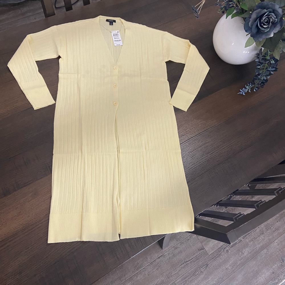 ALFANI Long Sweater - Yellow (Sweet Buttercup) / Size: Small